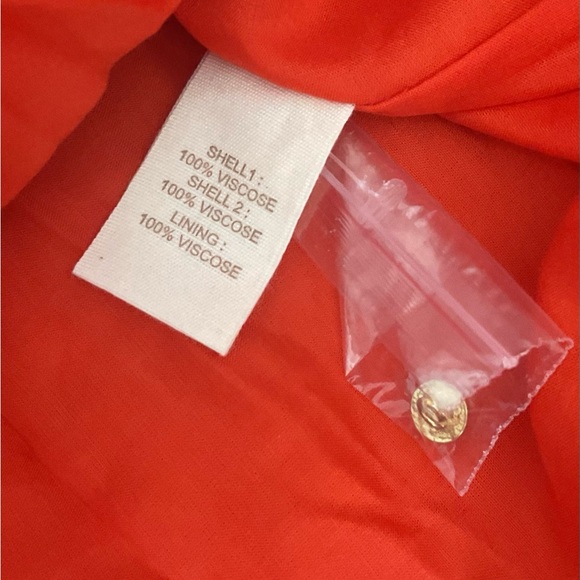 Anthropologie Let Me Be X Orange Party Bubble Peplum Mini Dress Size Medium. - Picture 11 of 16